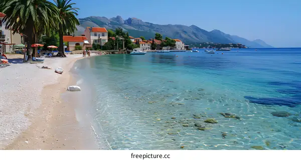 Crystal Clear Water on the Beach