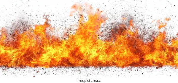 Fiery Blaze Abstract Background Design