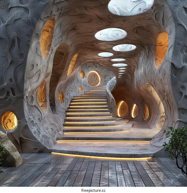 Abstract Architectural Staircase Design