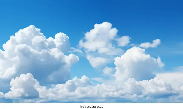 Blue sky with white clouds background