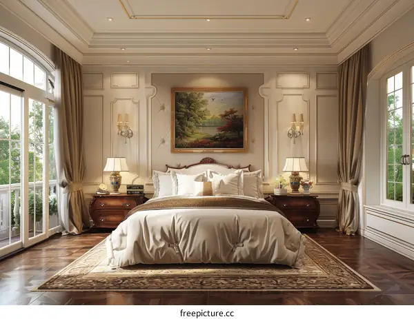 Luxurious Bedroom in European Style