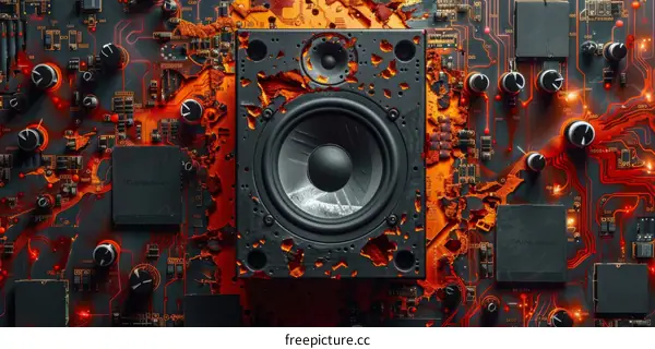 Circuit board with a speaker
