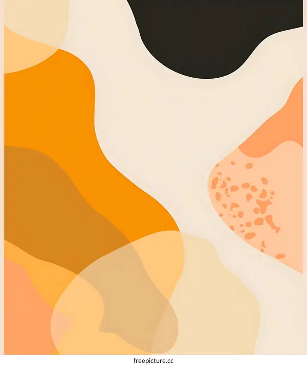 Abstract  Background  With  Orange  And  Beige  Color
