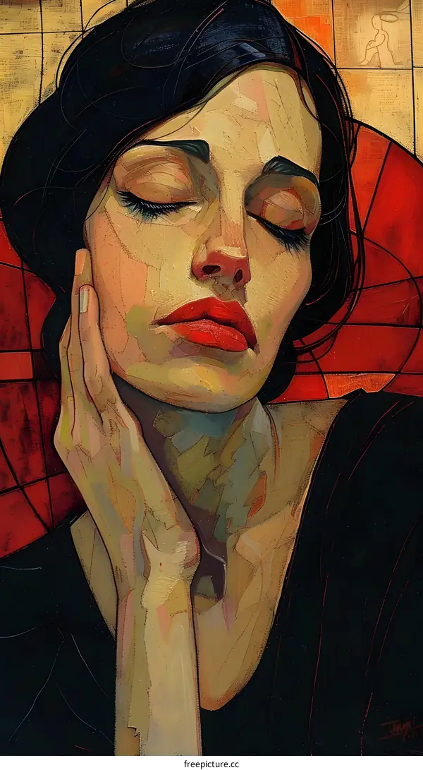 Girl with Eyes Closed