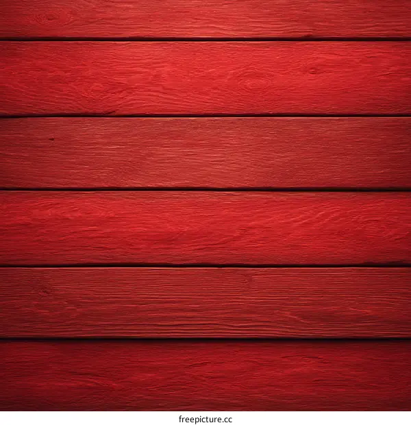 Red Wooden Plank Background Texture