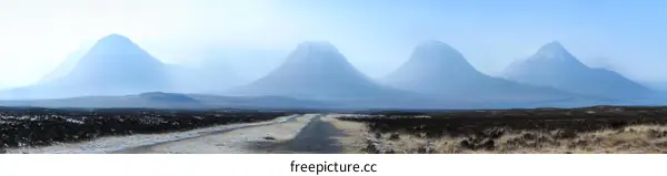 Misty Mountainscape in the Highlands