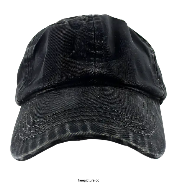 [Transparent Background PNG]Black Baseball Cap Isolated on White Background
