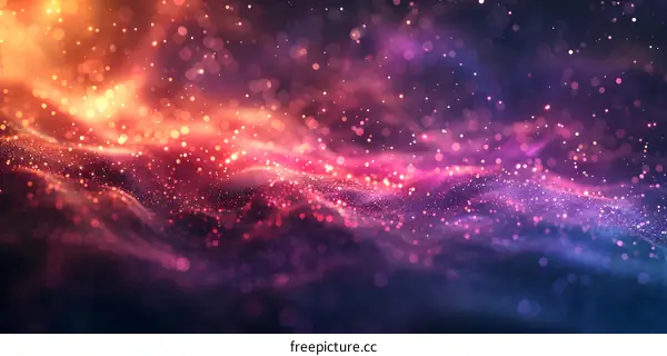 4K Dream幻光晕粒子动感光波视频素材