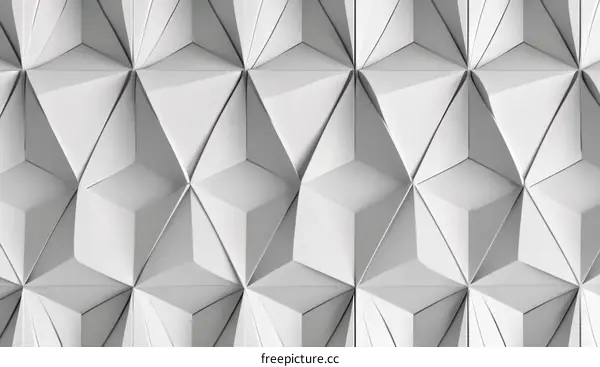 Abstract Geometric Pattern Wall Design