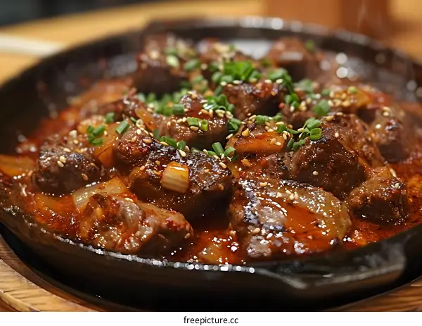 Korean spicy beef