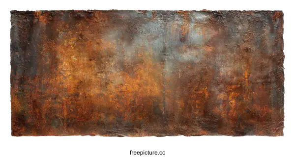 [Transparent Background PNG]Rusty Metal Abstract Art Piece