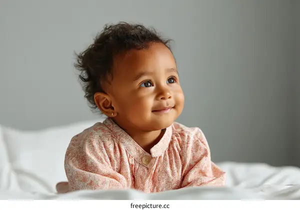 Sweet Baby Girl with a Beautiful Smile