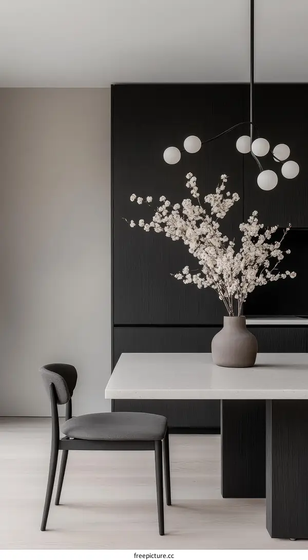 Modern Minimalist Dining Area Interior Design