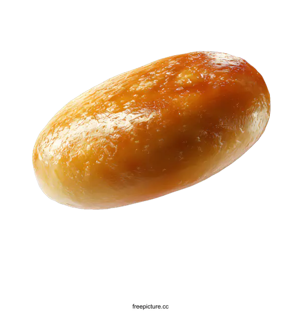[Transparent Background PNG]Close-up of a single bread roll