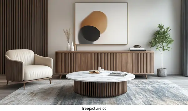 Modern Minimalist Living Room Interior Design