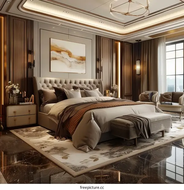 Modern Luxury Master Bedroom Suite