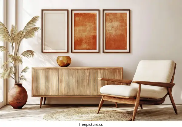 Modern Boho Living Room Interior Design