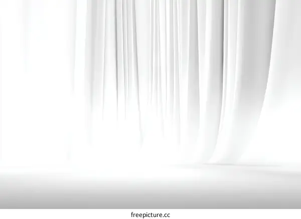White Curtains Abstract Background Design