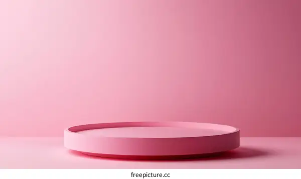 Pink Minimalist Product Display Stand