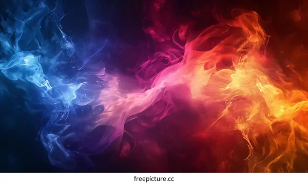 Fire and ice abstract background
