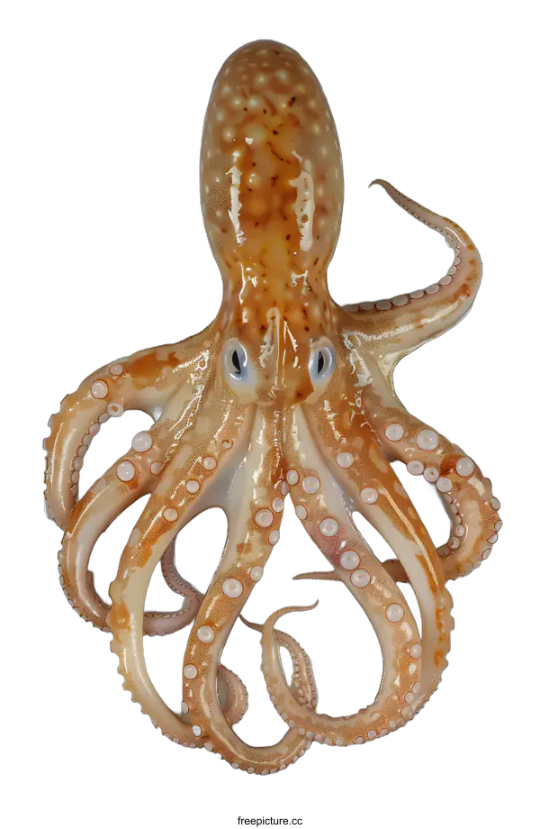 [Transparent Background PNG]Octopus on a Grey Background