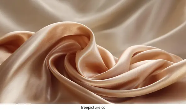 Elegant Beige Satin Fabric Texture