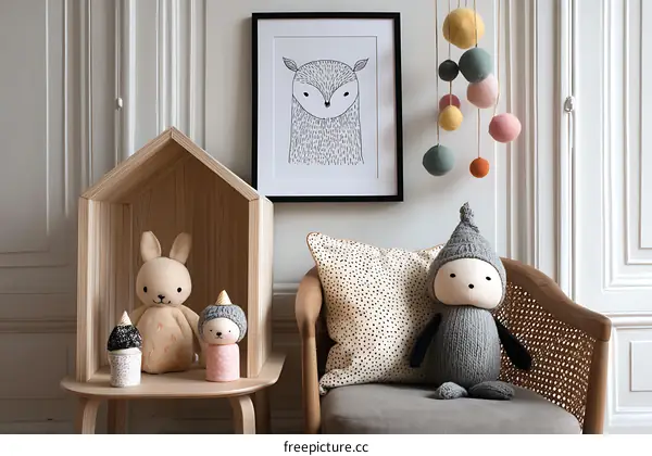 Cozy Kids Room Decor with Stuffed Animals