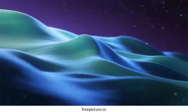 Vibrant Abstract Wave Pattern with Colorful Flowing Lines in Space