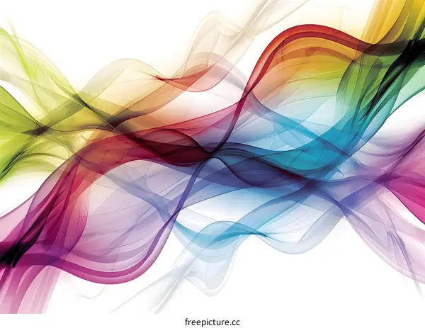 Colorful abstract waves