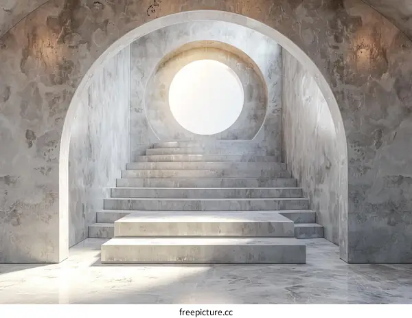 Modern Concrete Architectural Staircase Design