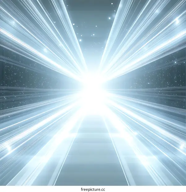 Abstract Light Tunnel Pathway Illustration