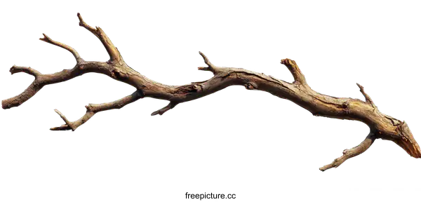 [Transparent Background PNG]Dried Branch Isolated on White Background