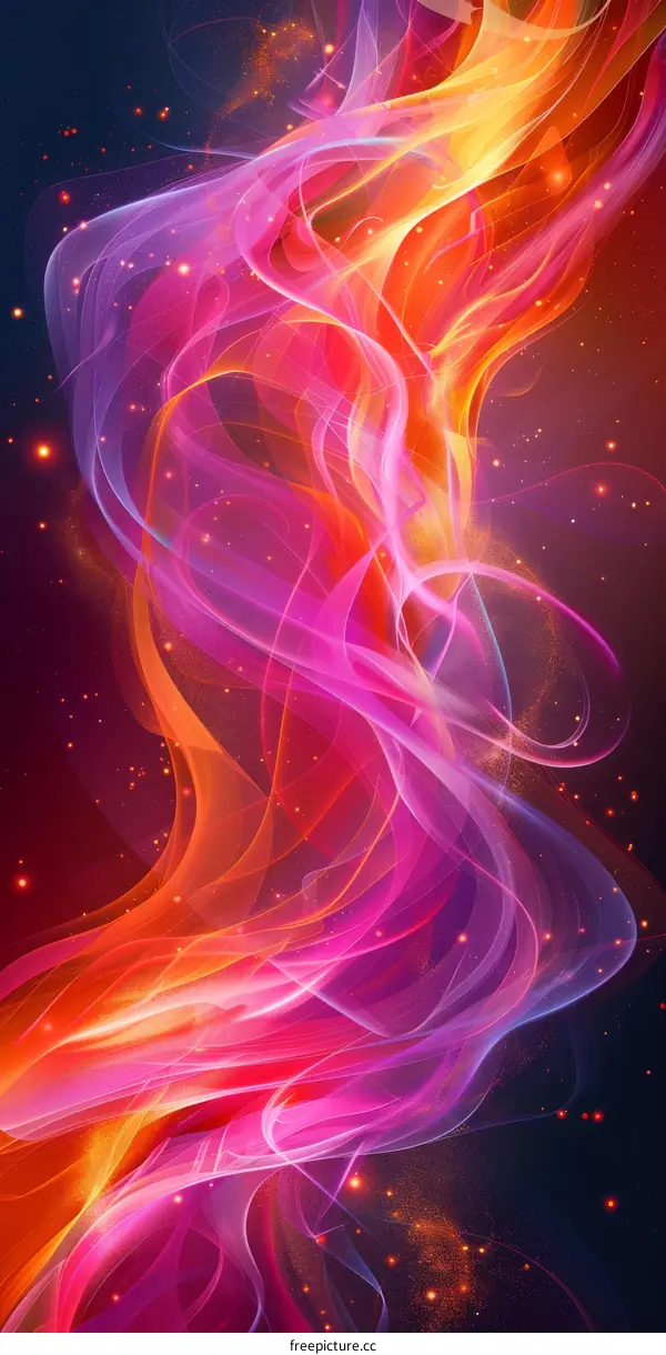 Abstract Wavy Colorful Background