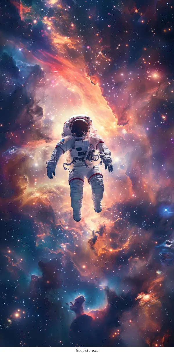 Astronaut in Space遨游太空的宇航员