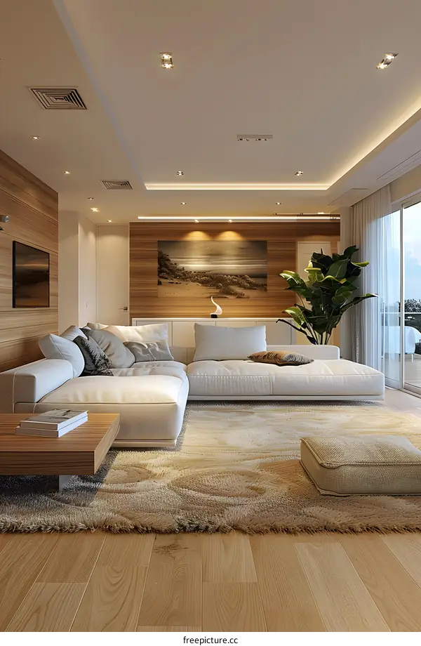 Modern minimalist living room