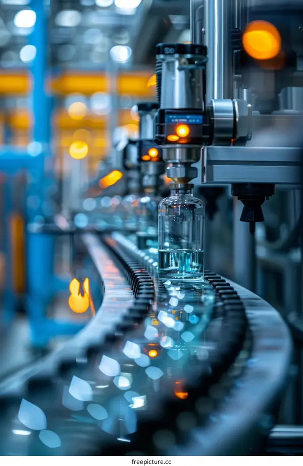 Bottling plant with conveyor belt