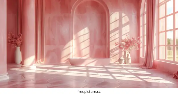 Simple Pink Interior Design