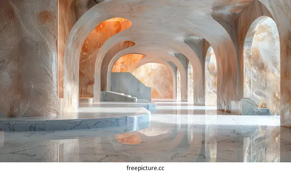 Liminal Marble Arches and Columns