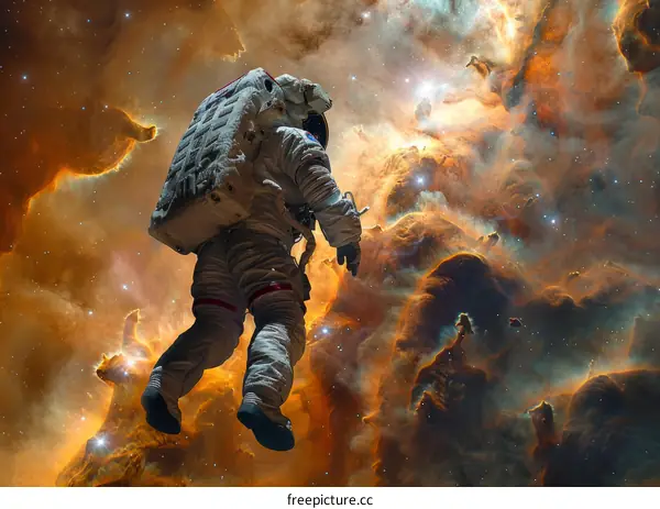 Astronaut in Nebula