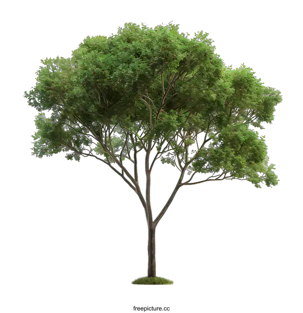 [Transparent Background PNG]Green Tree Isolated On White Background