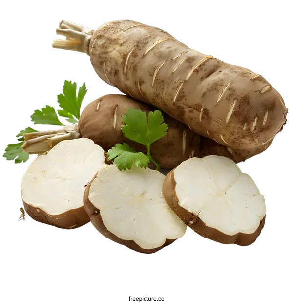 [Transparent Background PNG]Fresh organic salsify vegetable