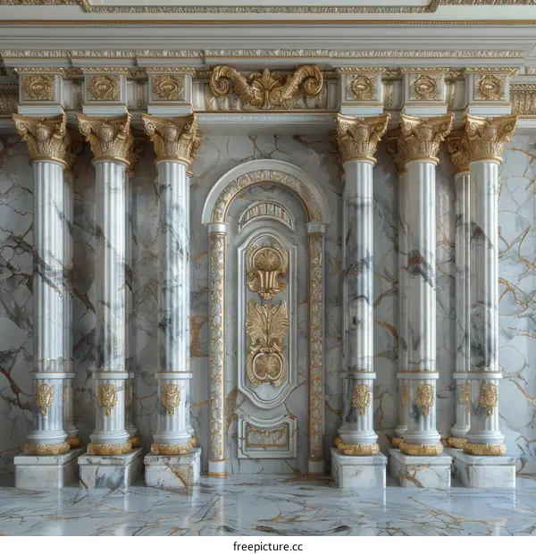 Luxury Marble Columns and Architectural Design