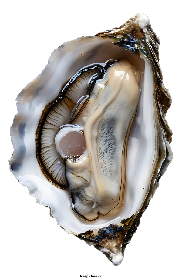 [Transparent Background PNG]Fresh Oyster Open Shell