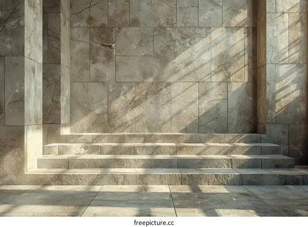 Stylish Modern Stone Staircase Interior Design