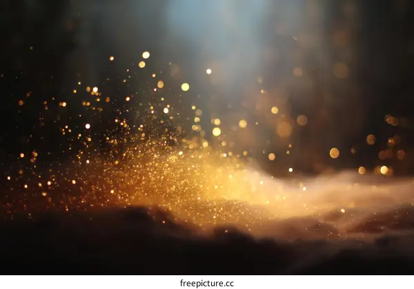 Golden Glitter Background Design