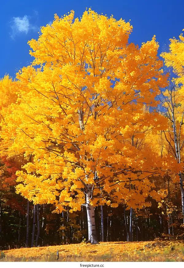 Maple tree in autumn
