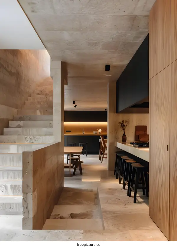 Modern Minimalist Concrete Home Interior Design