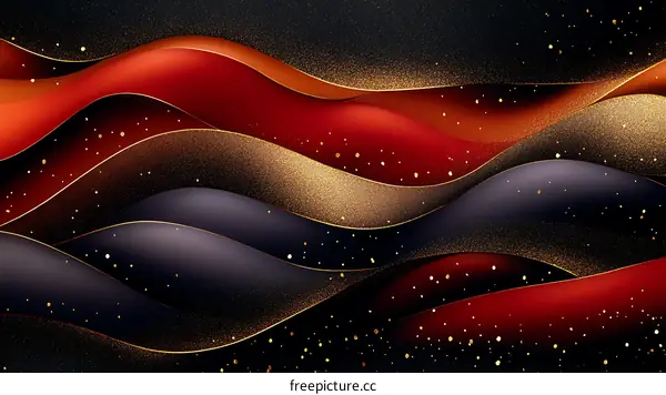 Abstract Waves of Color and Light