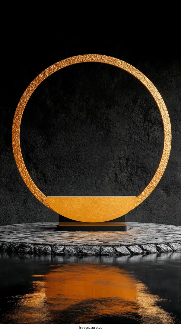 Luxury Golden Circle Display Platform