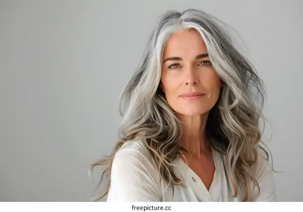 Portrait of a Woman with Gray Hair